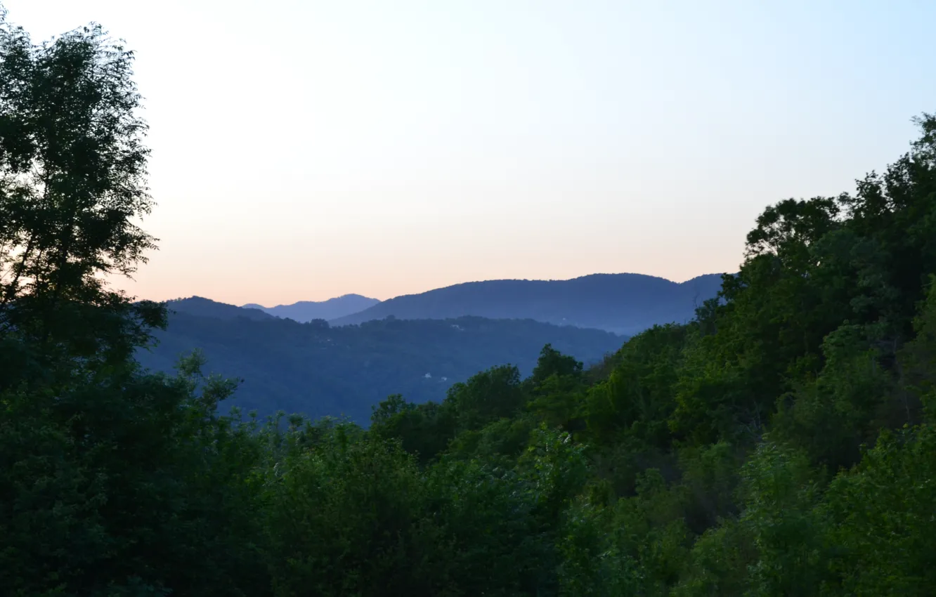 Photo wallpaper summer, mountains, stay, the evening, Sochi