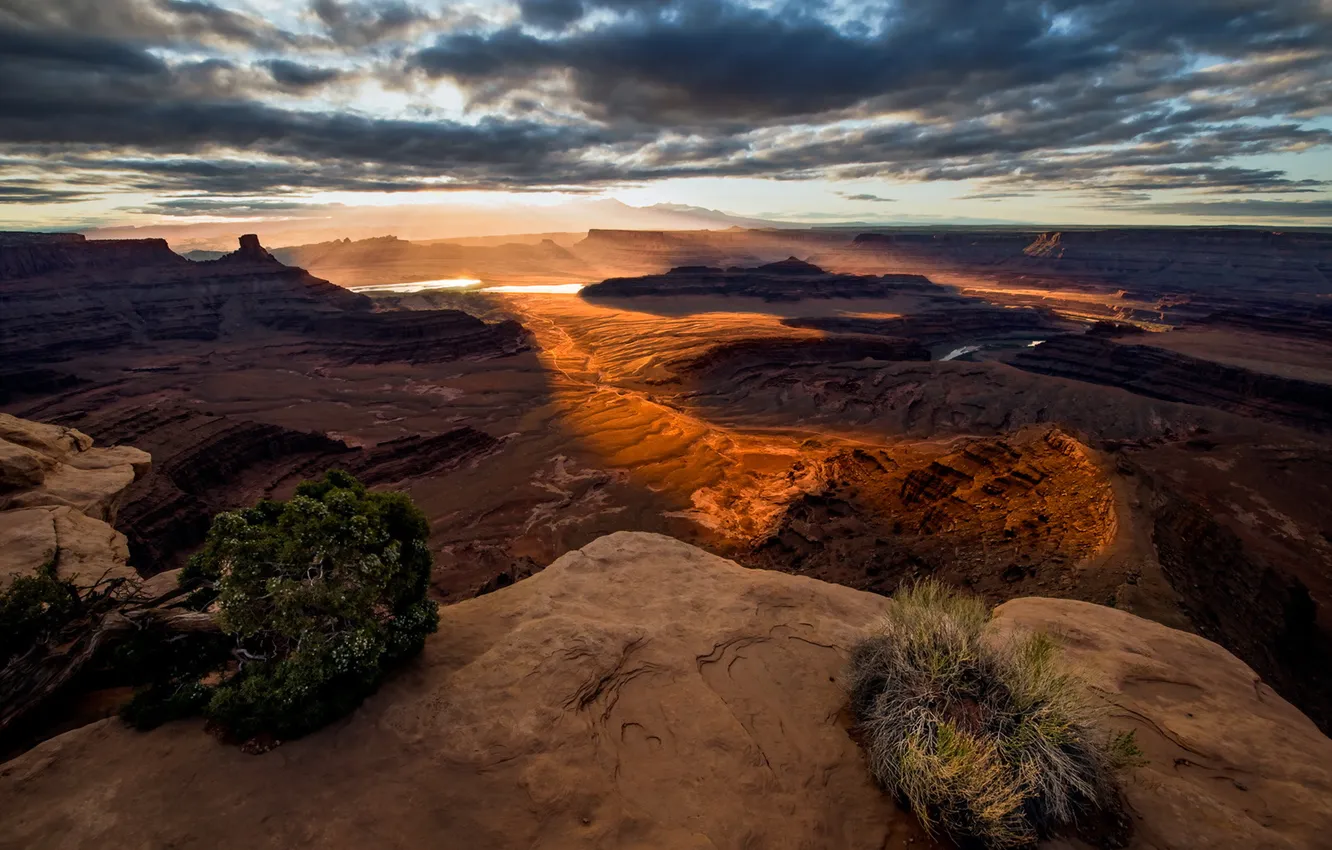 Photo wallpaper landscape, mountains, Canyonland Color