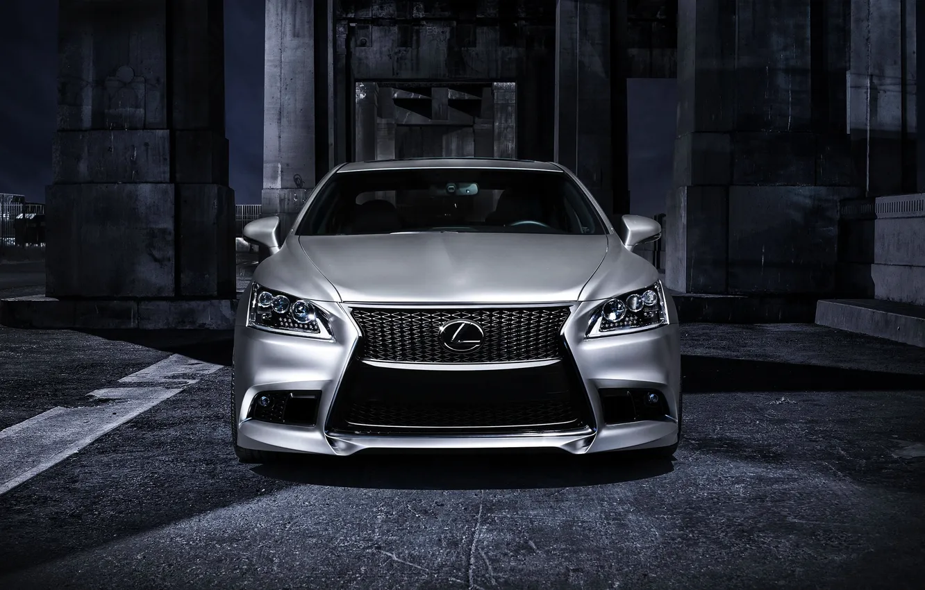 Photo wallpaper Auto, Lexus, Tuning, logo, Grille, The hood, Lights, The front