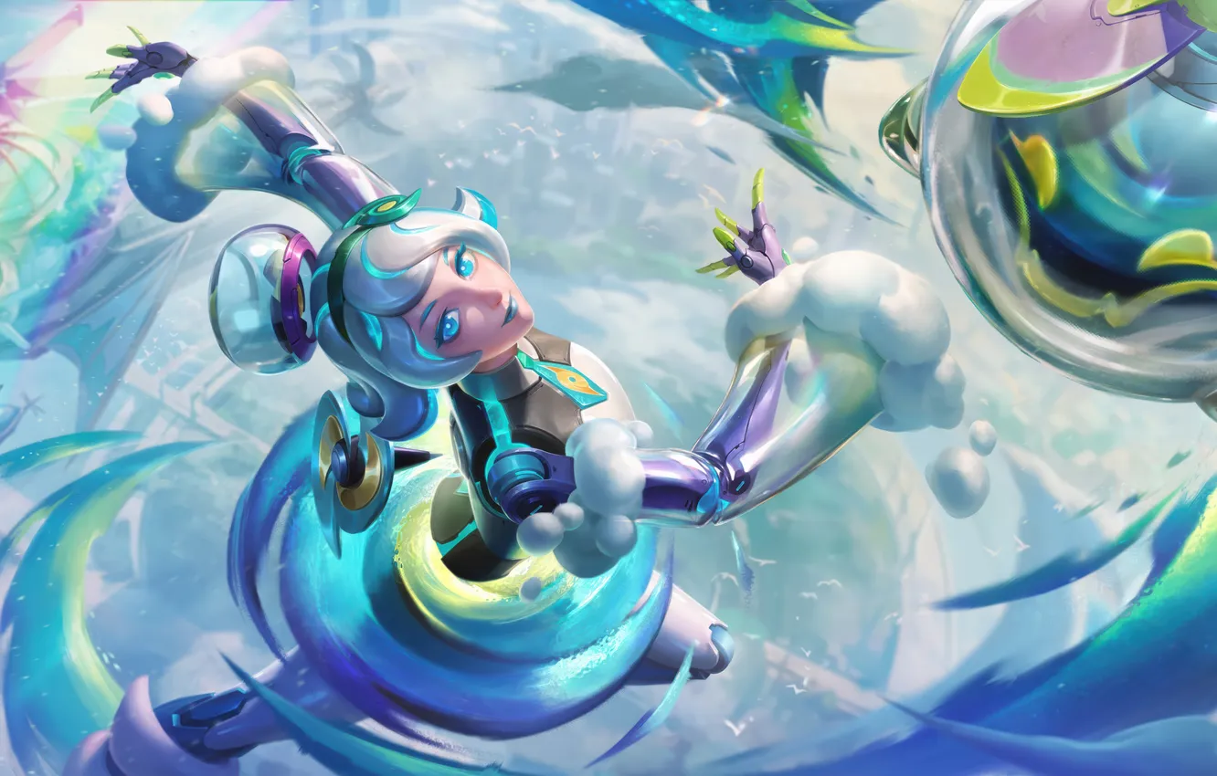 Photo wallpaper look, game, beautiful girl, characters, mechanics, League of Legends, lol, LoL