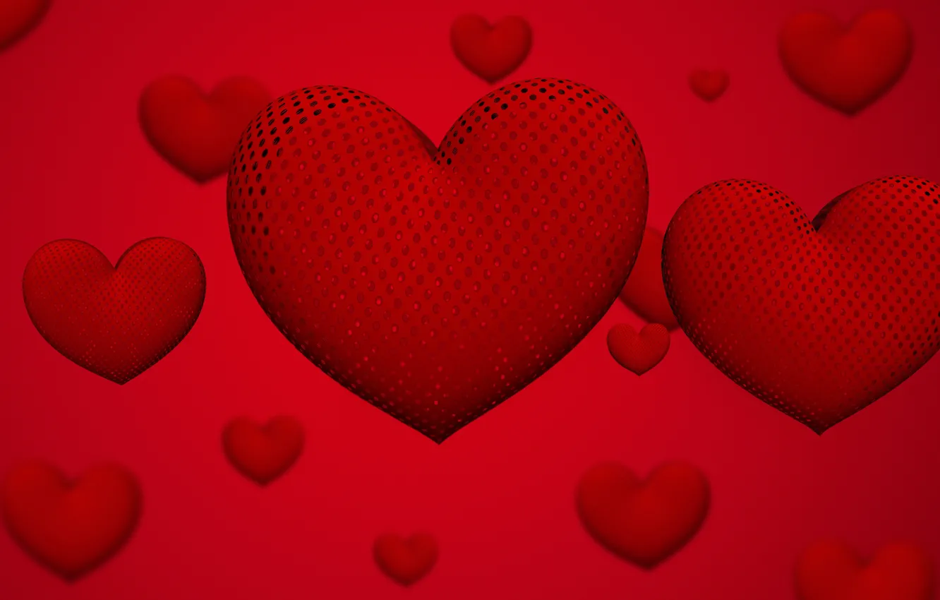 Photo wallpaper holiday, heart, the volume, heart, Valentine's Day