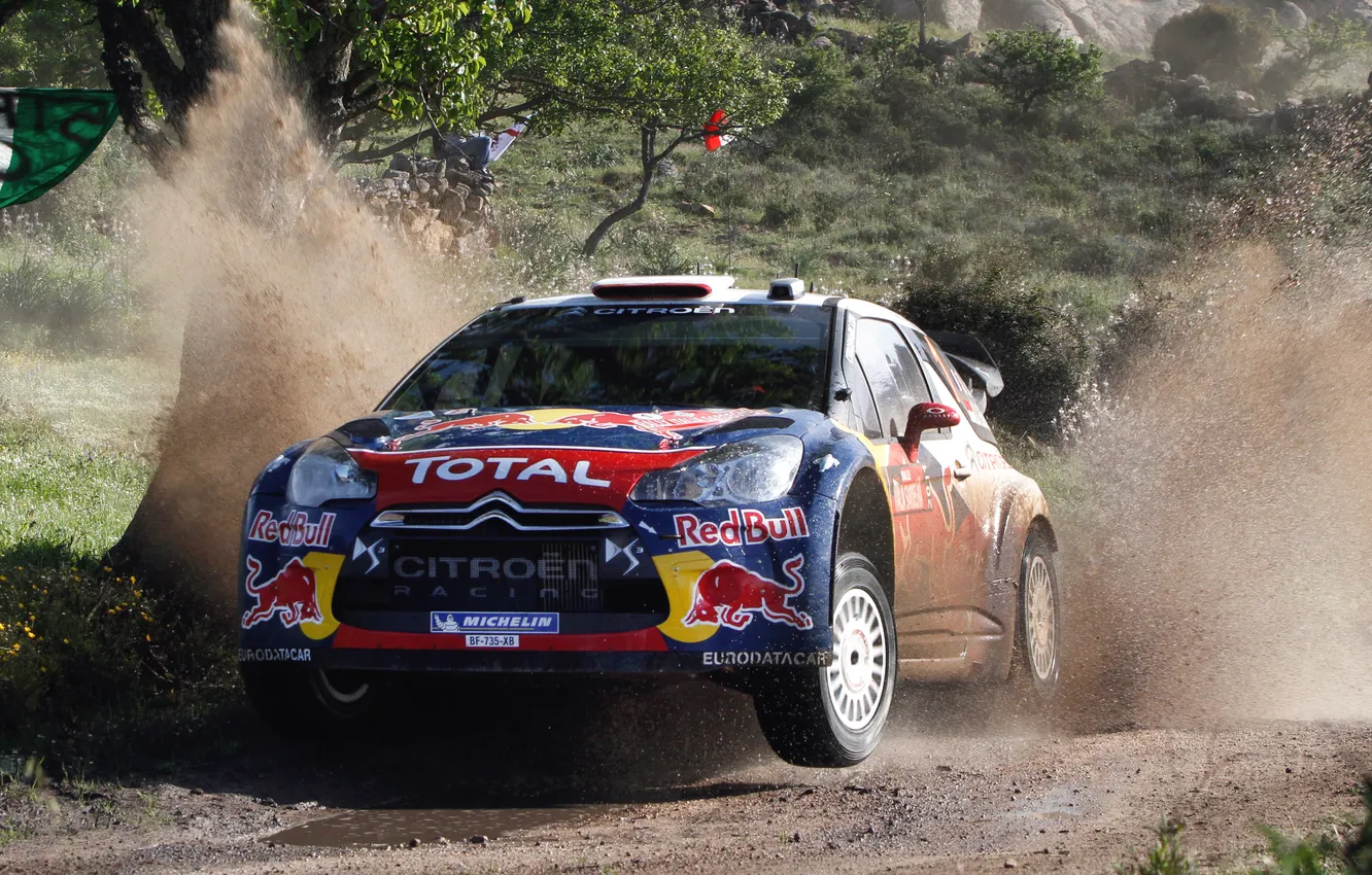 Photo wallpaper machine, auto, water, squirt, race, sport, speed, Citroen