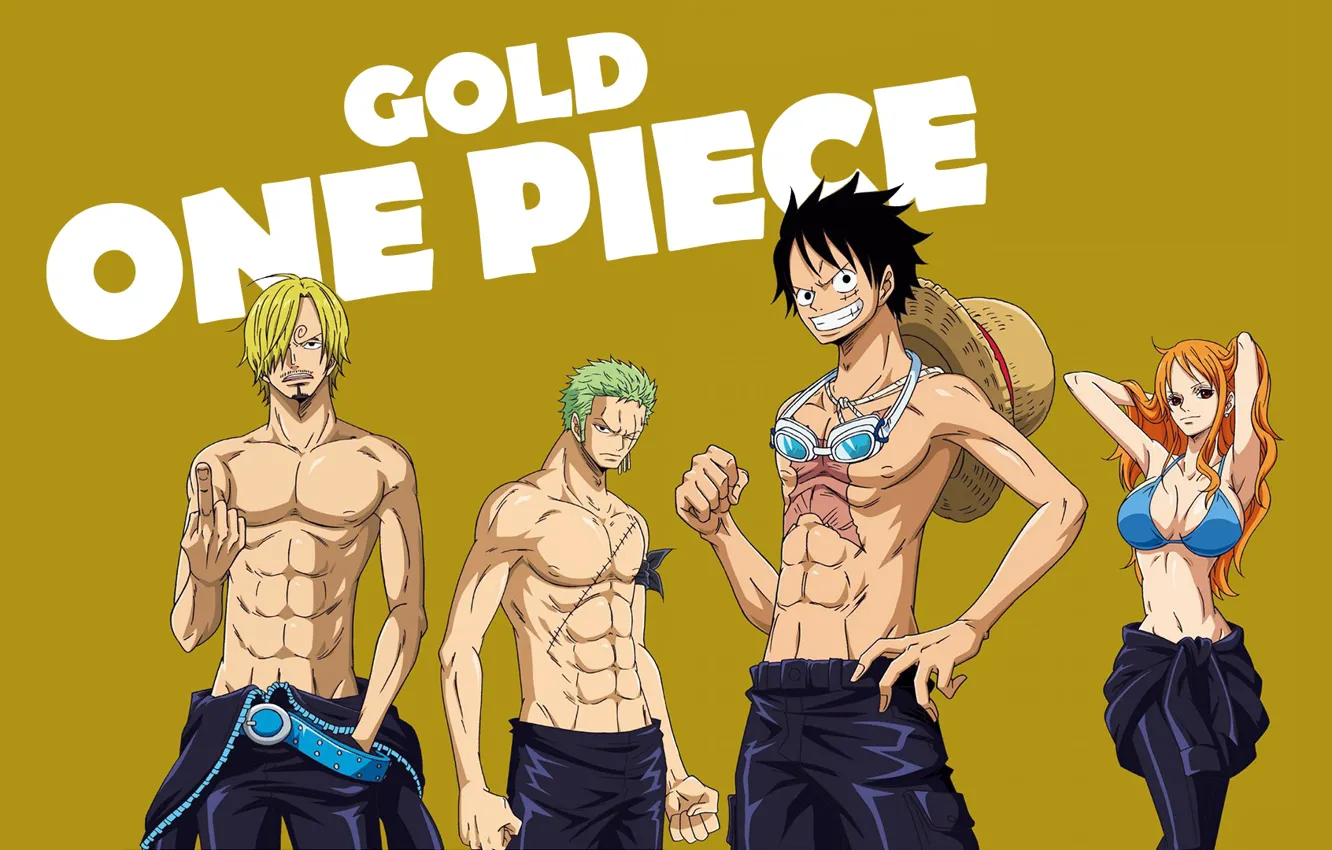 Photo wallpaper nami, one piece, luffy, zoro, sandji