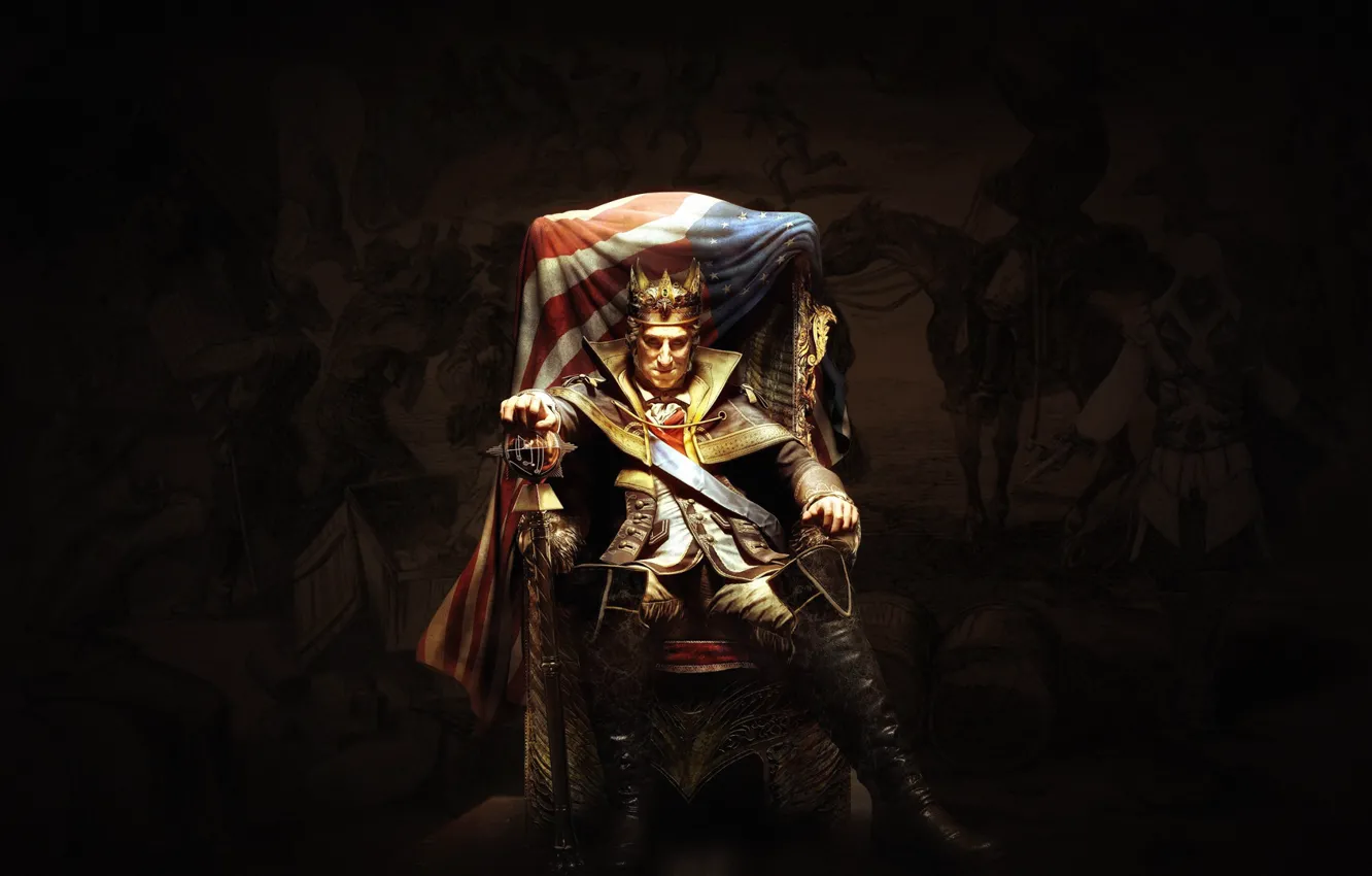 Photo wallpaper the throne, Assasin Creed, assassin creed
