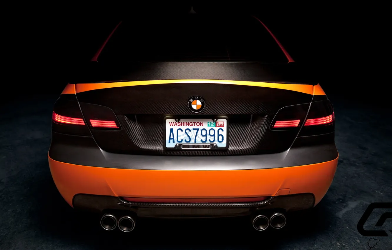 Photo wallpaper BMW, 335i, carbon, orange, Matte, Carrozzeria