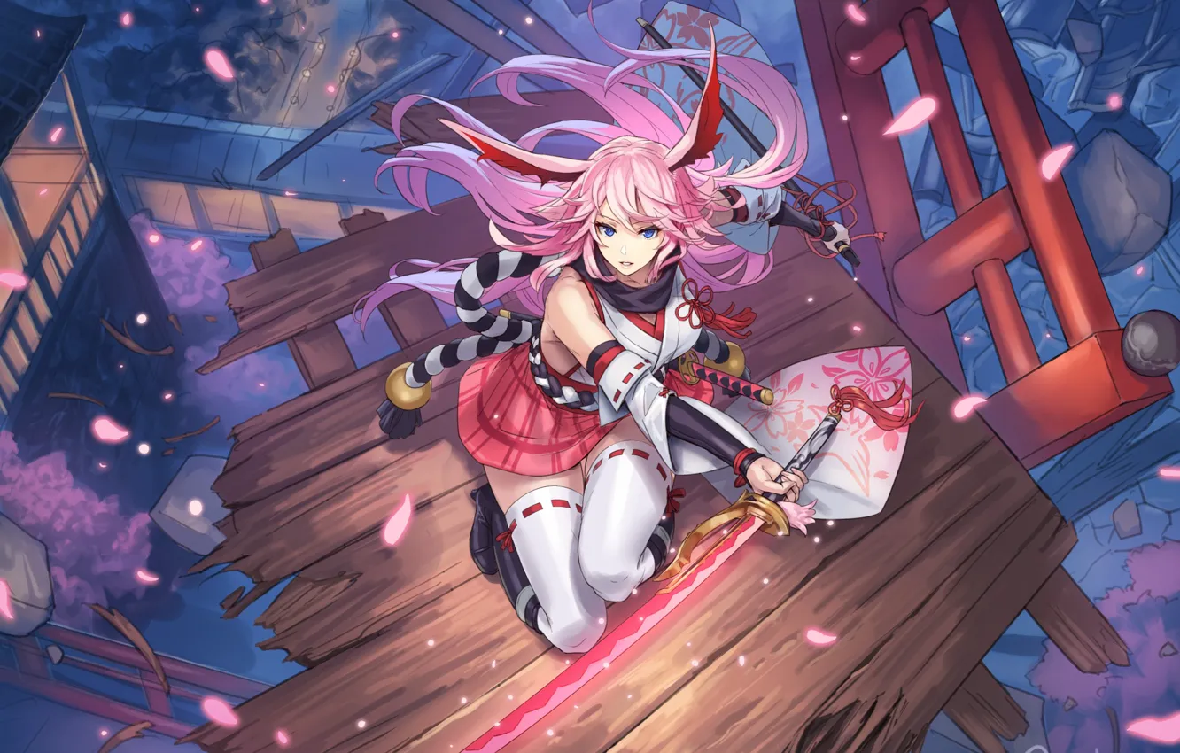 Photo wallpaper girl, ears, benghuai xueyuan