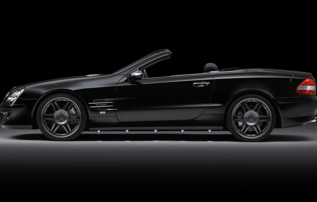 Photo wallpaper Mercedes-Benz, black, sl65