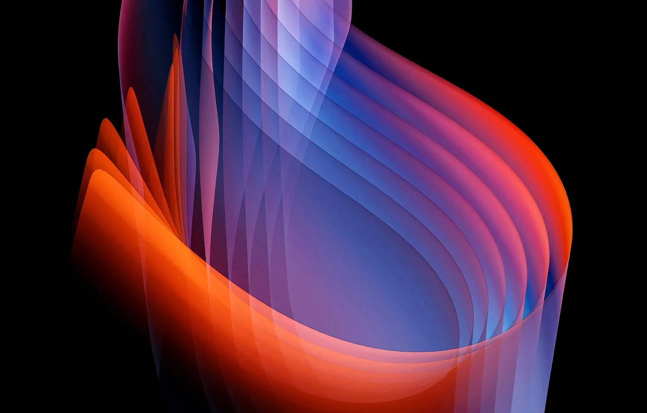 Photo wallpaper color, black background, layer, abstractia