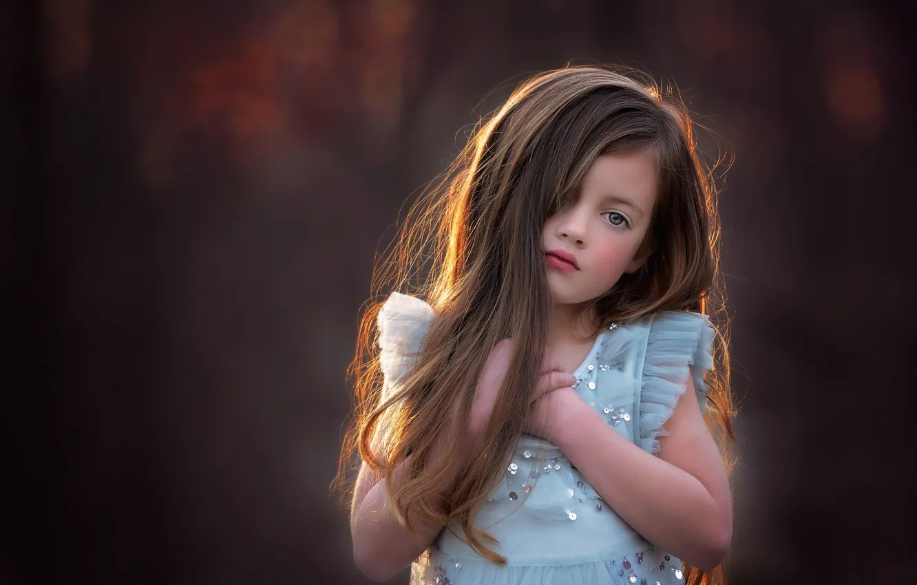 Photo wallpaper look, portrait, girl