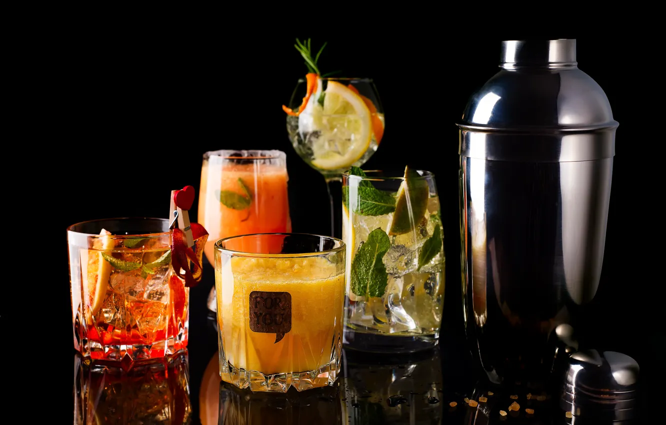 Photo wallpaper ice, juice, cocktail, drinks
