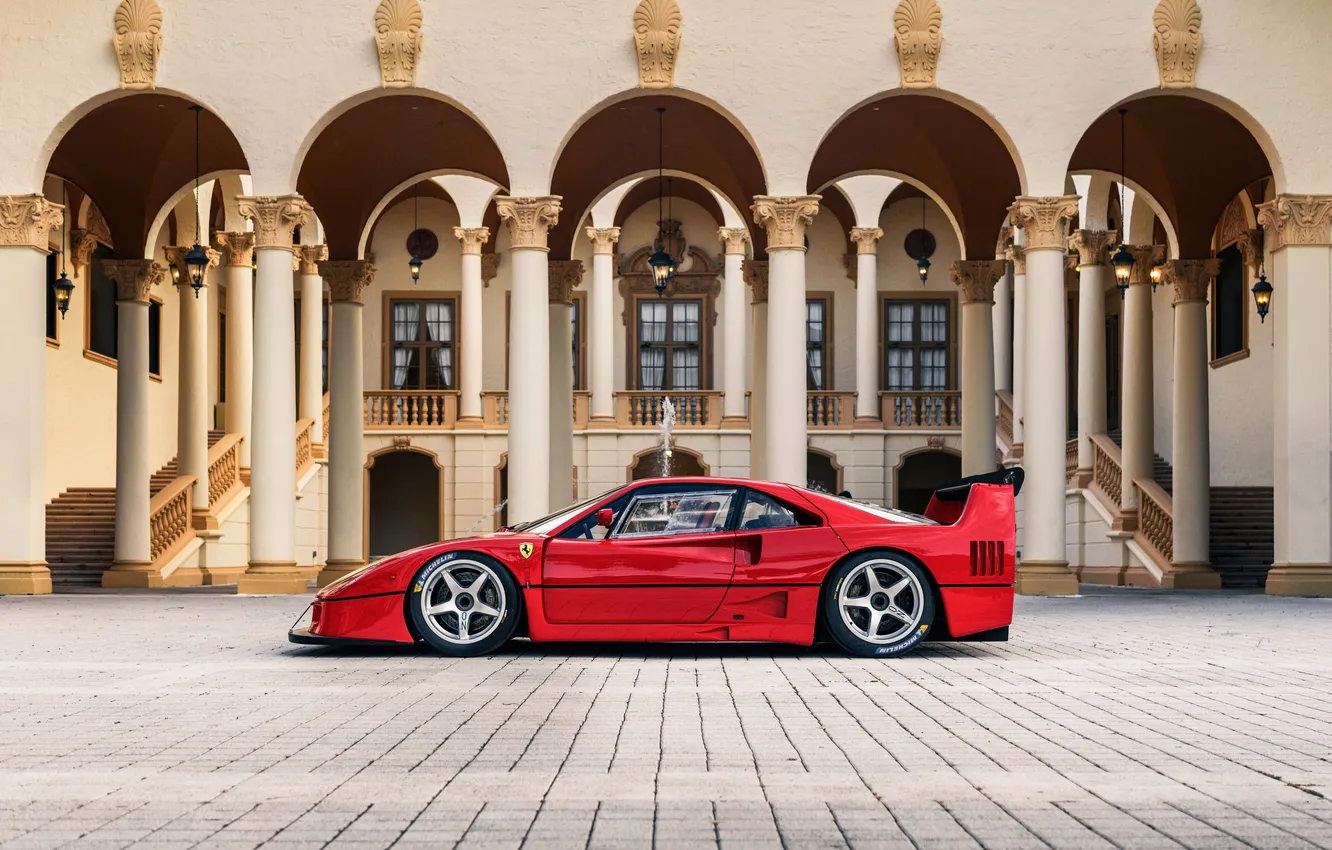 Photo wallpaper Ferrari, supercar, Supercar, 1992, the only instance, The only instance, by Michelotto, Ferrari F40 LM …
