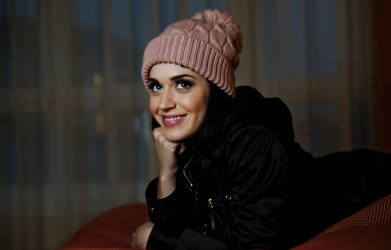 Photo wallpaper girl, smile, hat, Katy Perry, singer, celebrity, Katy Perry