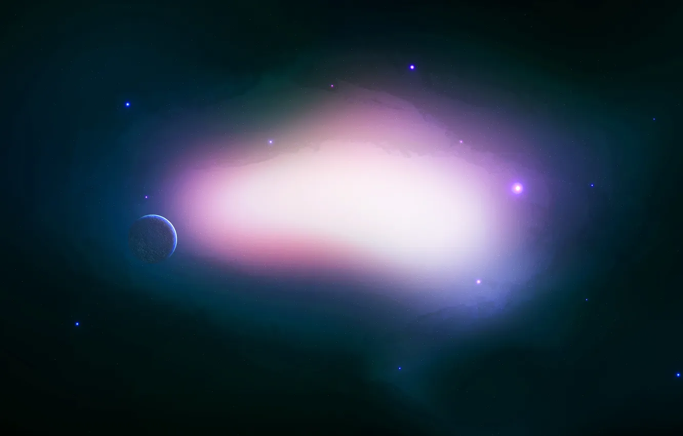 Photo wallpaper stars, light, lights, planet, space, universe, constellation