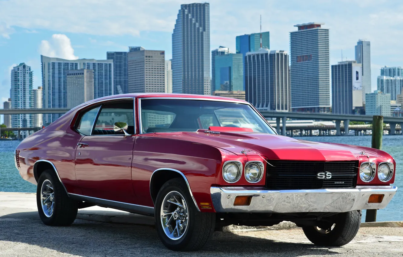 Photo wallpaper Chevrolet, Red, Chevelle