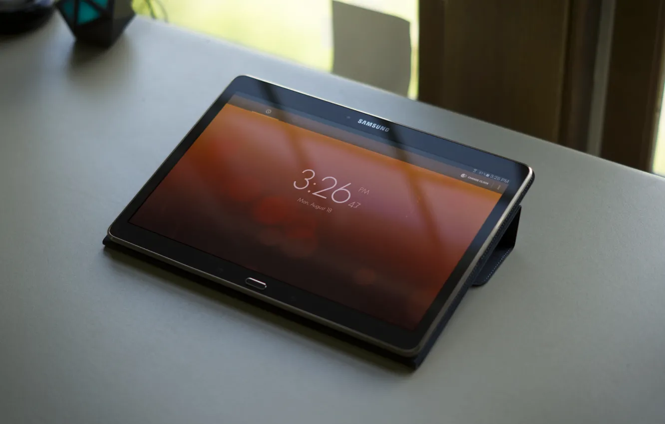 Photo wallpaper watch, tablet, case, Samsung, Tab S 10.5, Timely
