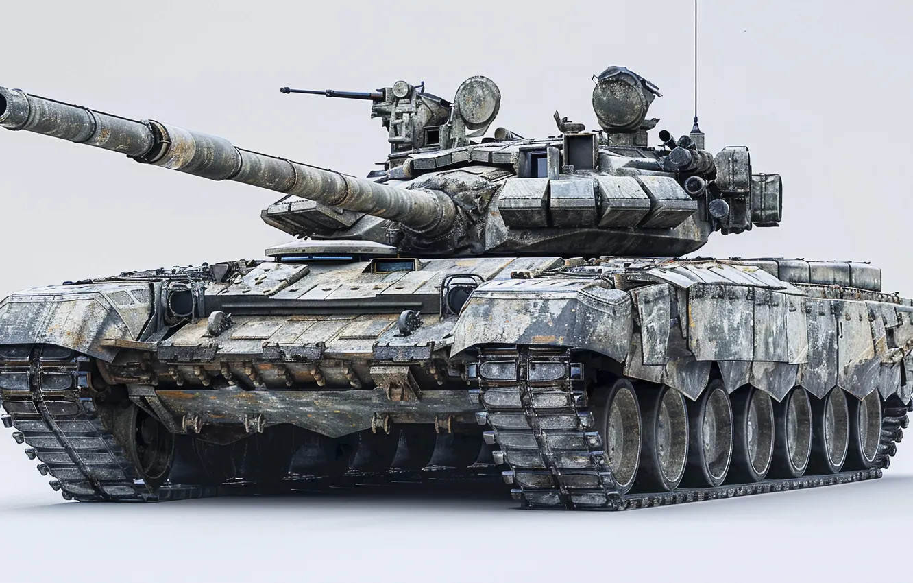 Photo wallpaper tank, trunk, light background, digital art, AI art, The Art of Artificial Intelligence, neural network