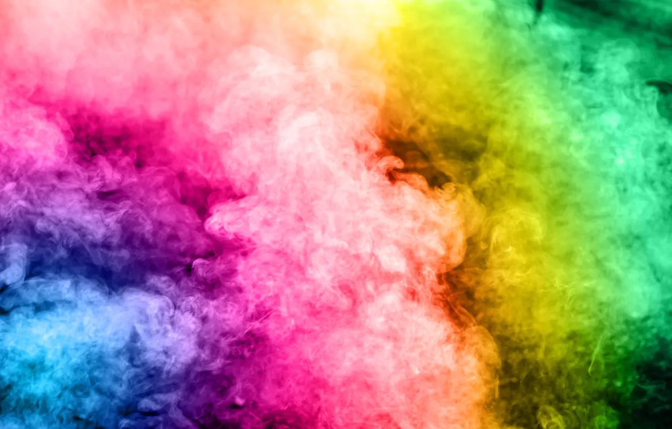 Photo wallpaper background, smoke, color, colors, colorful, abstract, rainbow, smoke