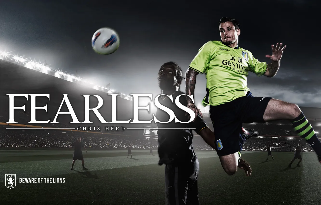 Photo wallpaper Lions, Aston Villa, stove, Chris Hurd