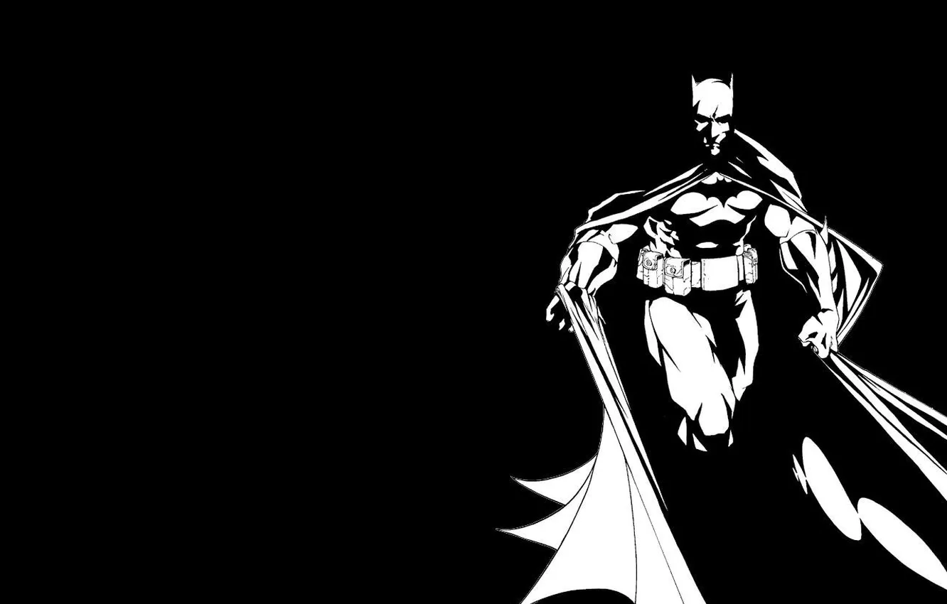 Photo wallpaper figure, Batman, cloak, comic