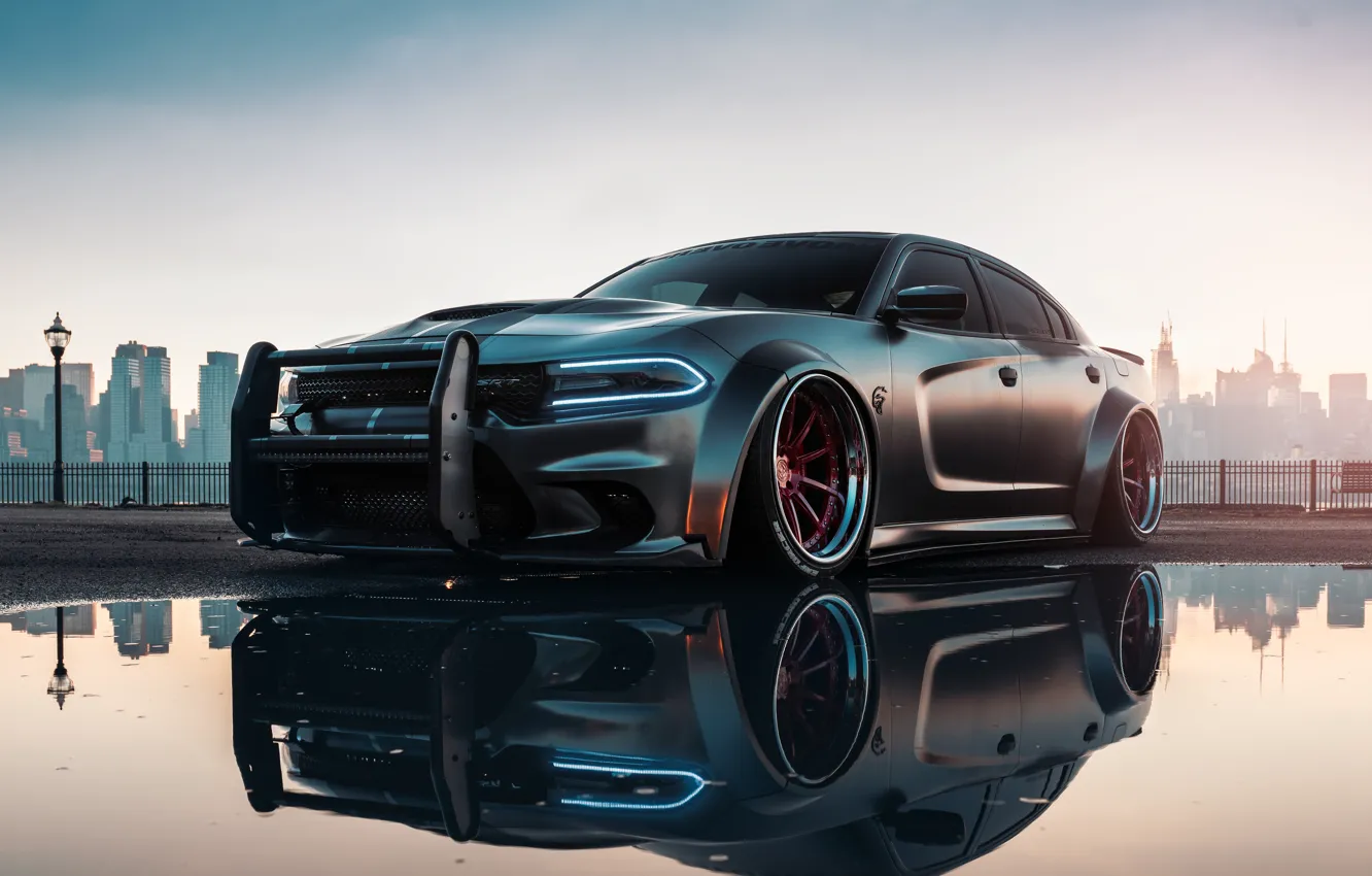 Photo wallpaper car, dodge, Charger, Hellcat, enforcer