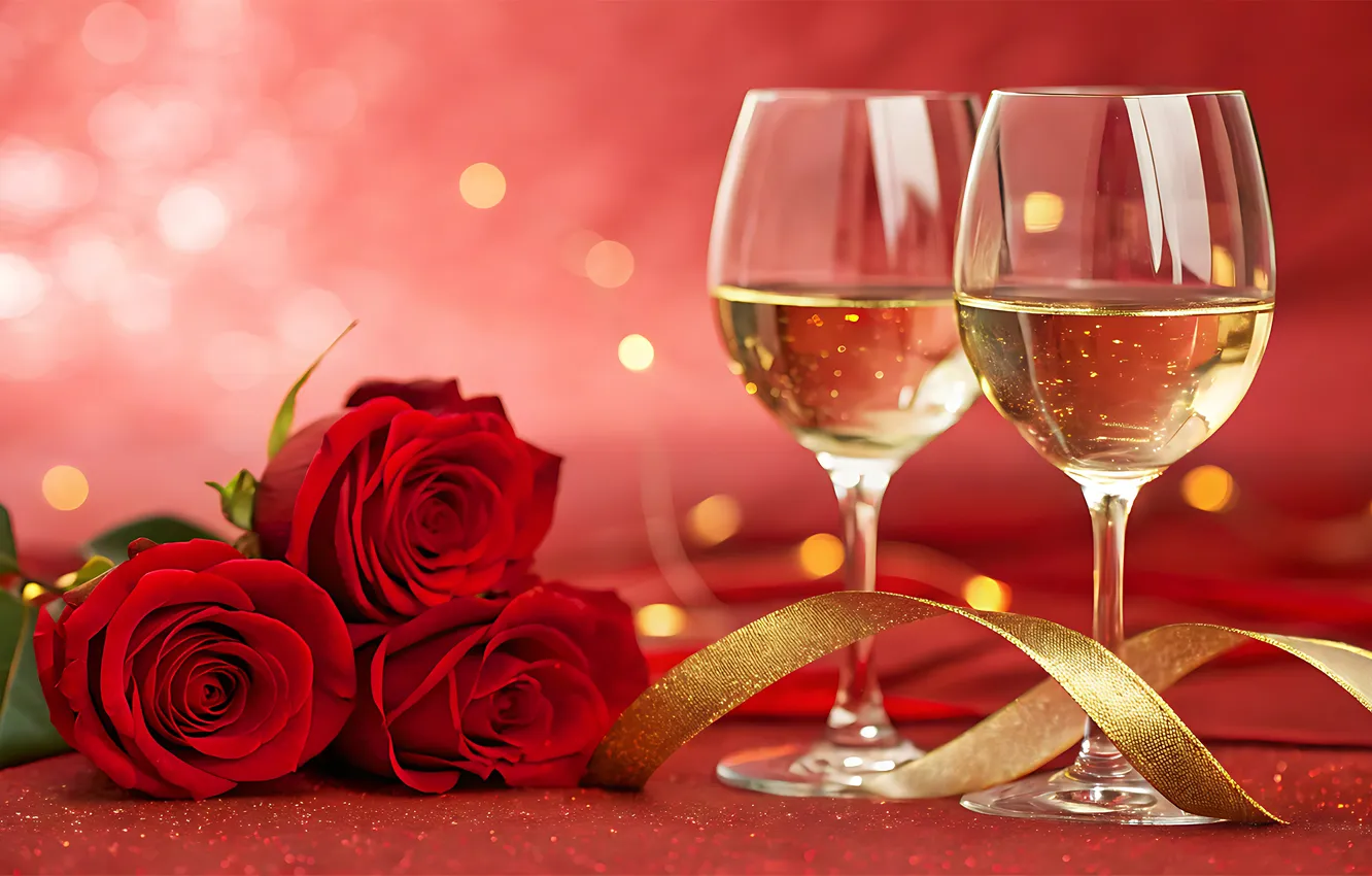 Photo wallpaper love, holiday, heart, hearts, Valentine's day, AI art, neural network