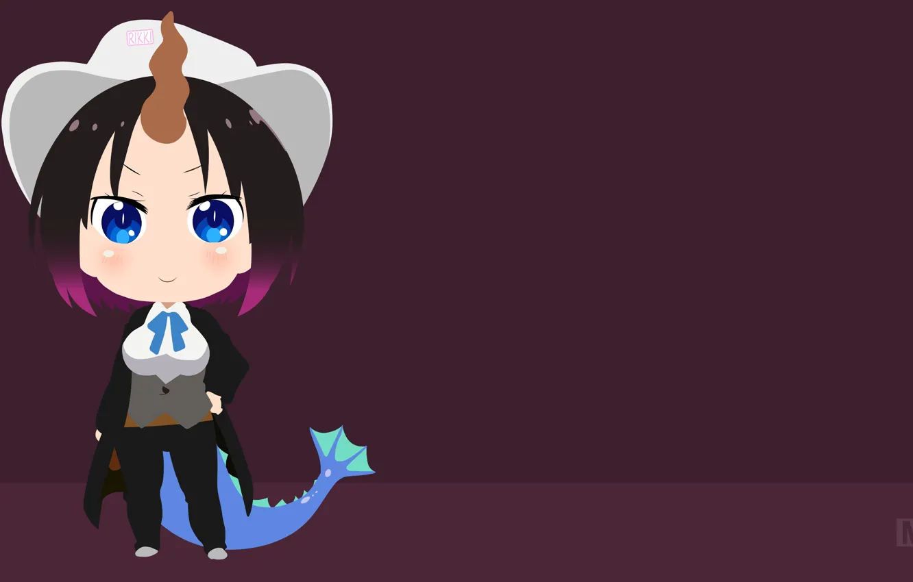 Photo wallpaper Minimalism, Elma, Kobayashi-San Chi no Maid Dragon, The Dragon-Maid Kobayashi