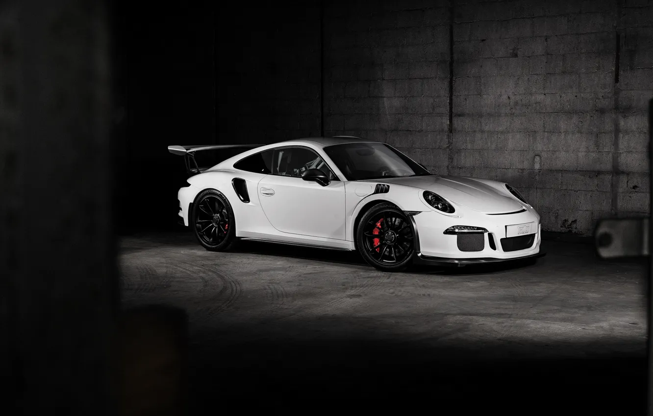 Photo wallpaper 911, Porsche, white, Porsche, GT3, TechArt