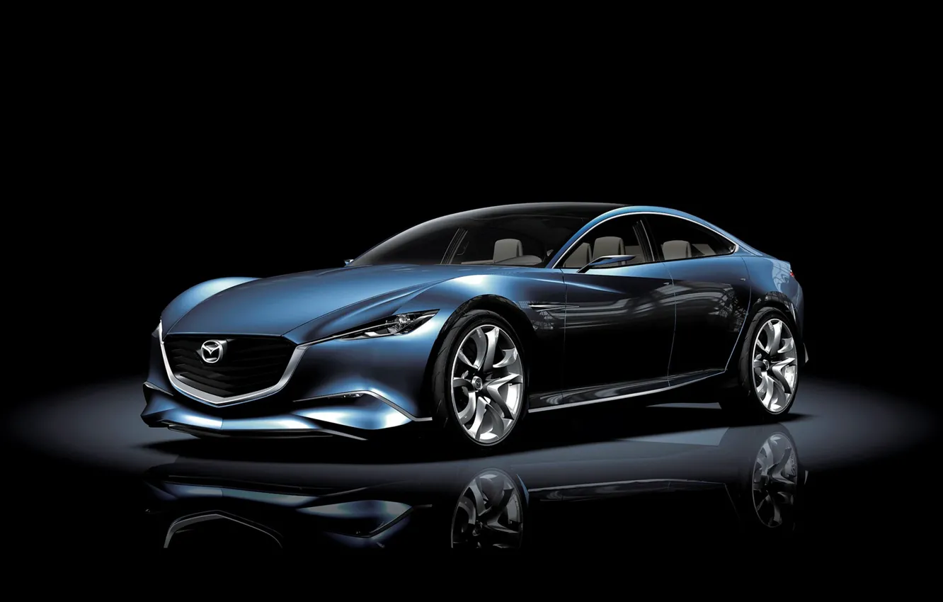 Photo wallpaper machine, auto, dark, the concept, Mazda