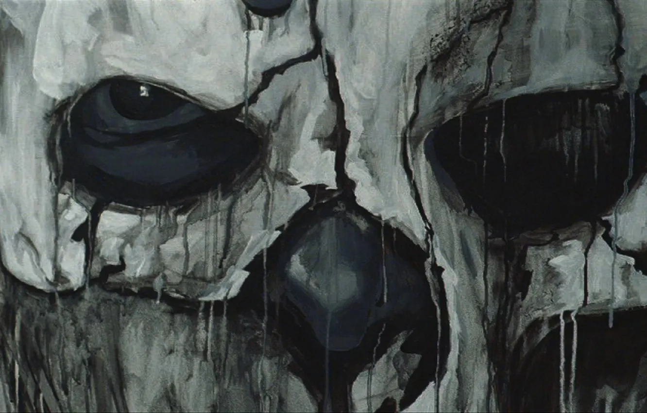 Photo wallpaper skull, mask, sake, creepy