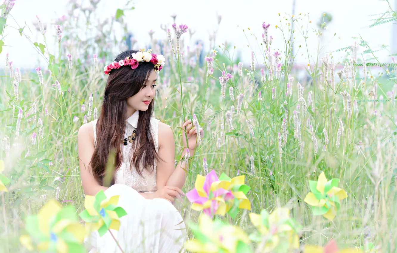 Photo wallpaper look, girl, style