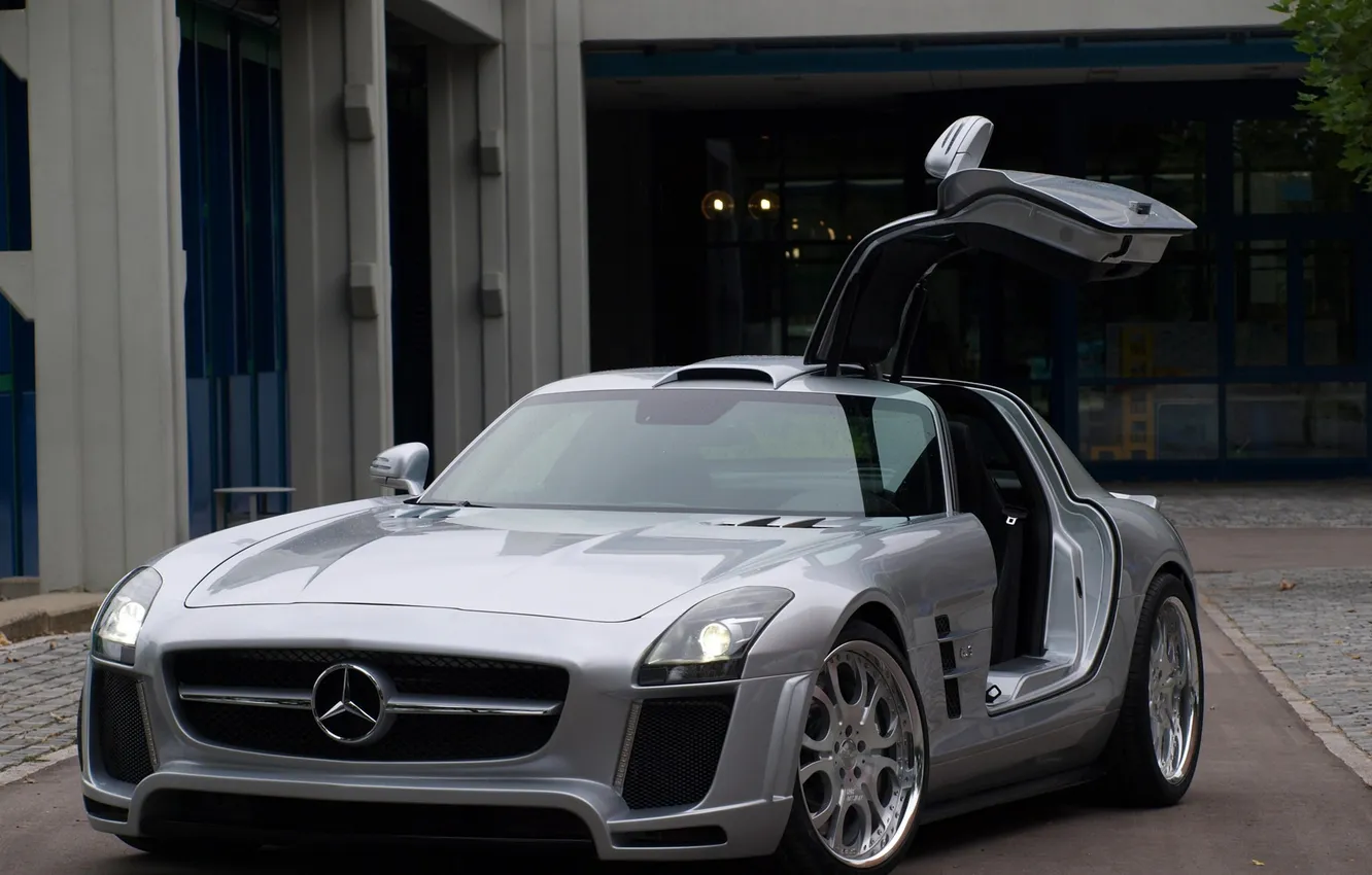 Photo wallpaper AMG, SLS, Mersedes, FAB Design