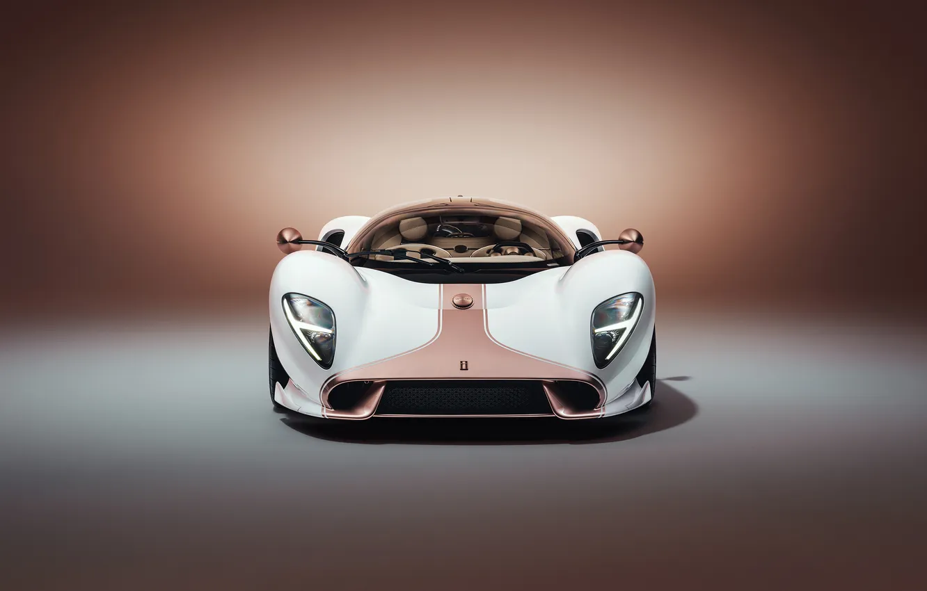 Photo wallpaper supercar, front view, Supercar, De Tomaso, the only instance, 2025, De Tomaso P72, The only …