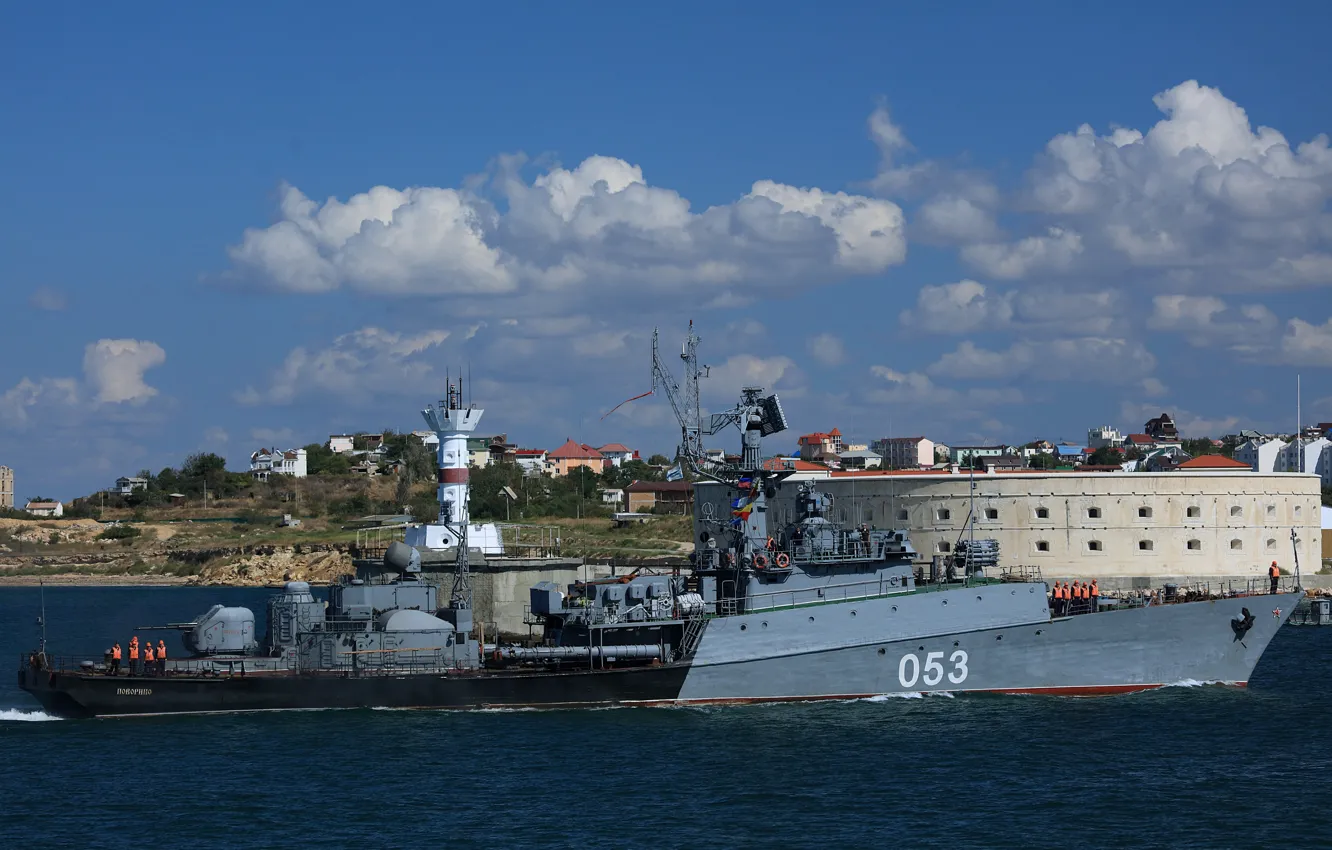 Photo wallpaper Navy, Albatross, Sevastopol, small anti-submarine ship, project 1124m, povorino