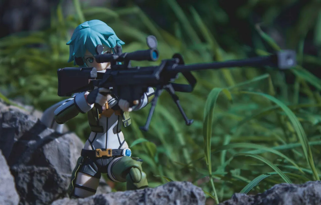 Photo wallpaper woman, doll, make up