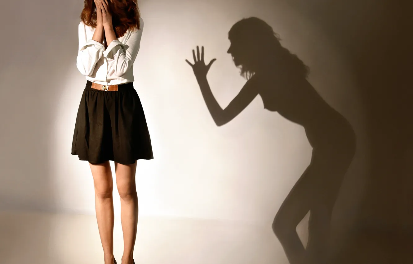 Photo wallpaper girl, the game, shadow, Shadowplay