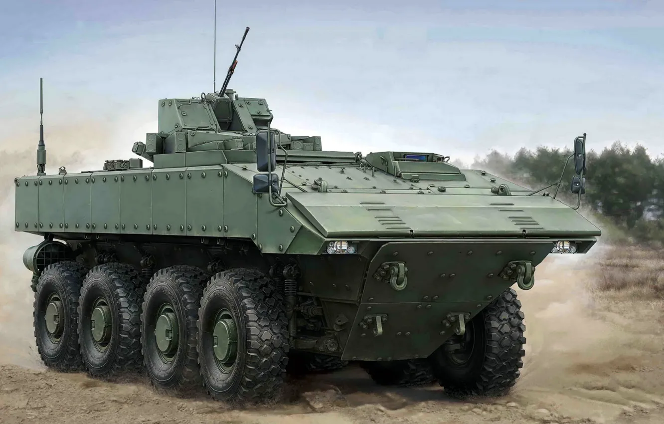 Photo wallpaper armored combat vehicle, Boomerang, middle weight category, Unified combat platform codenamed "boomerang", wheeled platform, promising …