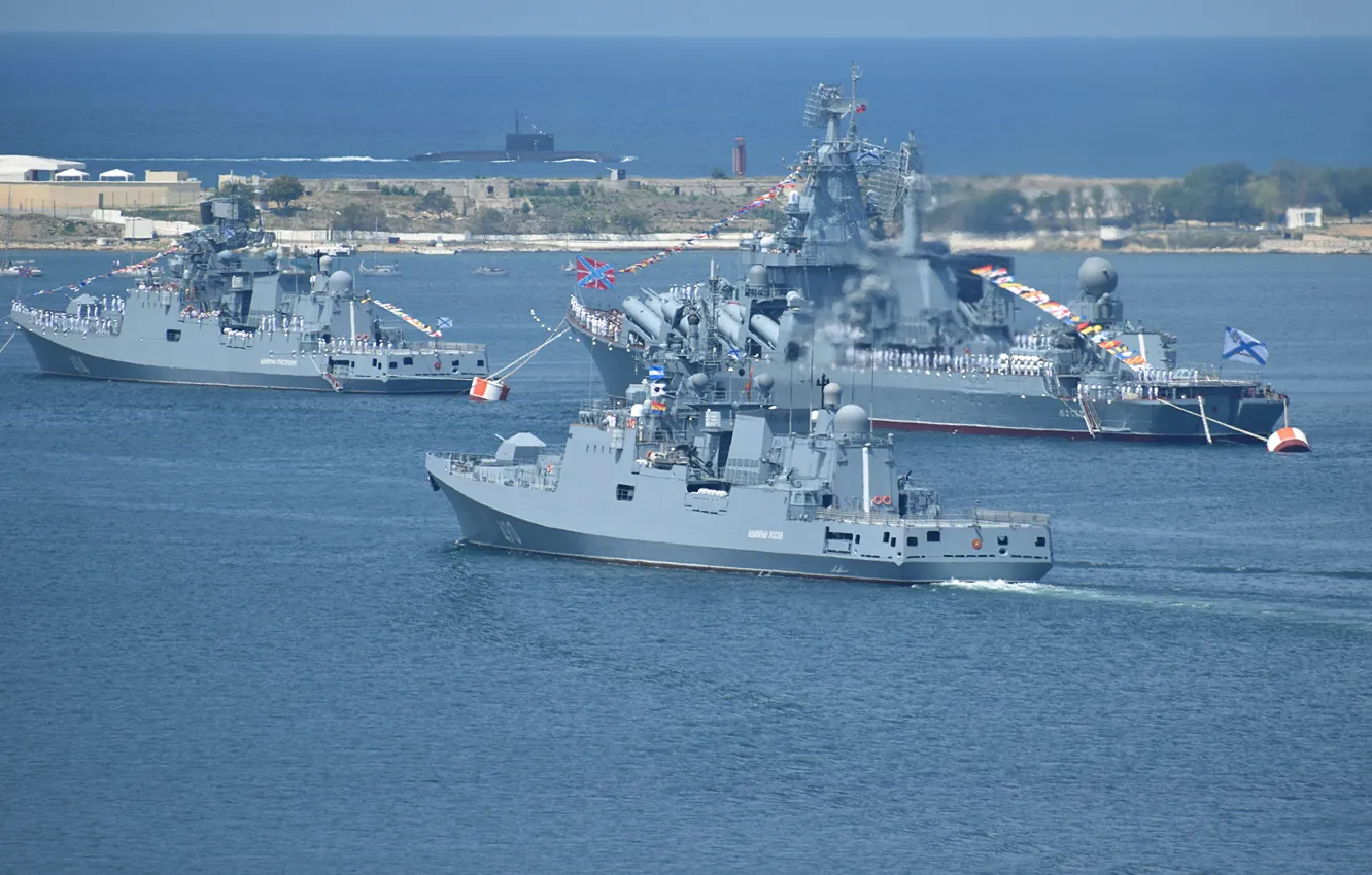 Photo wallpaper ship, The black sea, Sevastopol