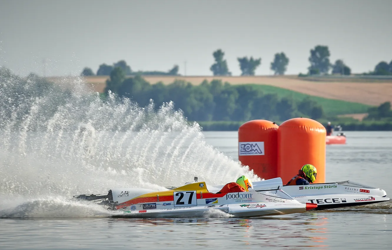 Photo wallpaper race, boat, speed