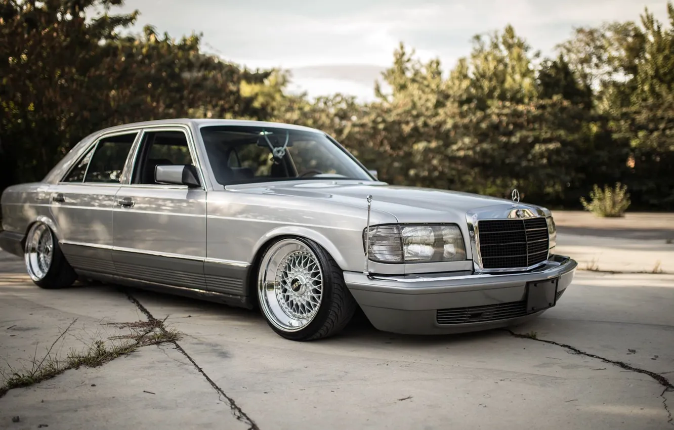 Photo wallpaper S-Class, W126, S-Cass, Mercede Benz