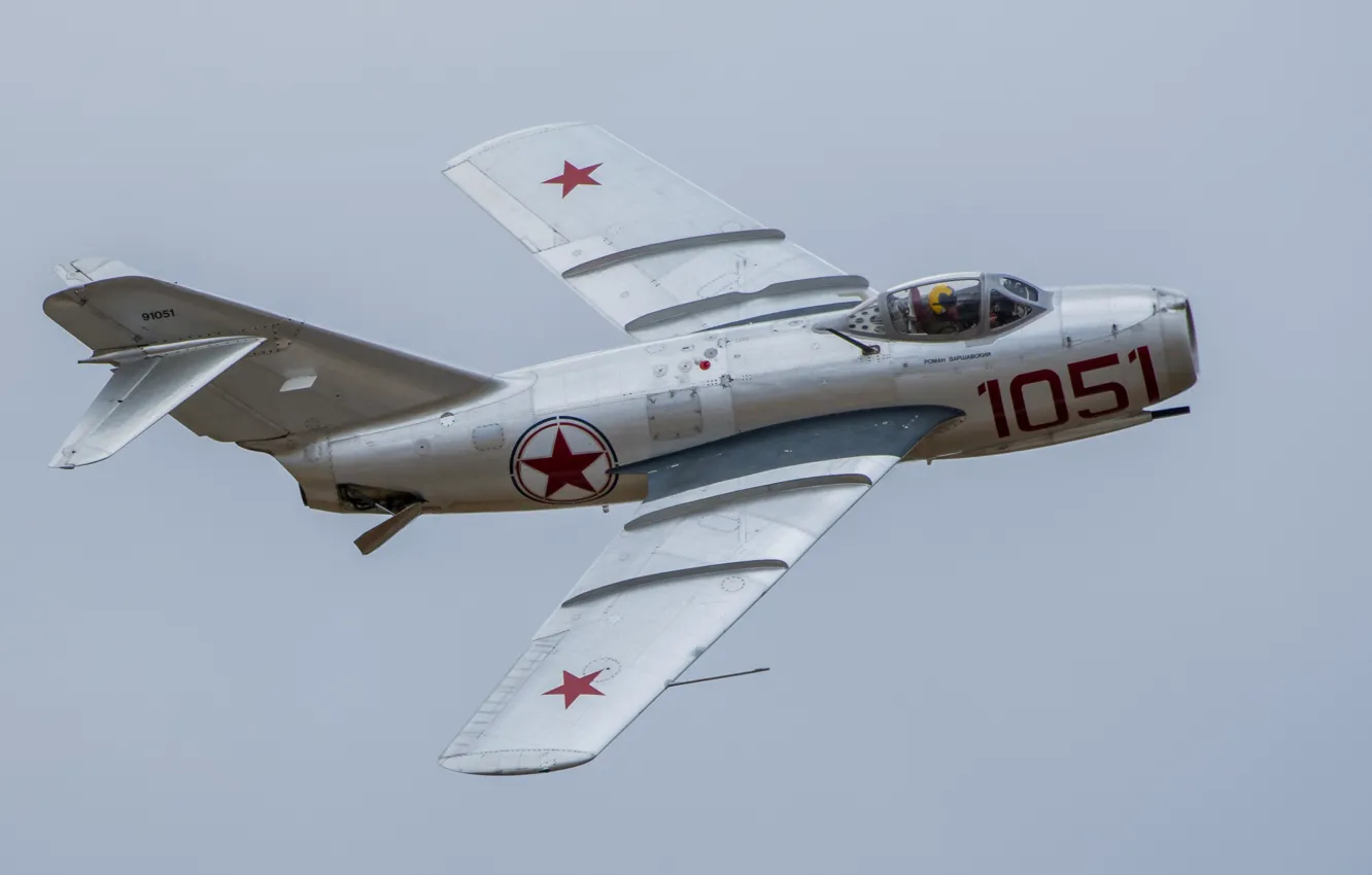 Photo wallpaper fighter, jet, Soviet, The MiG-17