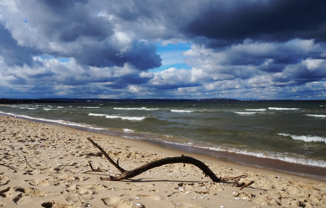 Photo wallpaper beach, sea, ocean, water