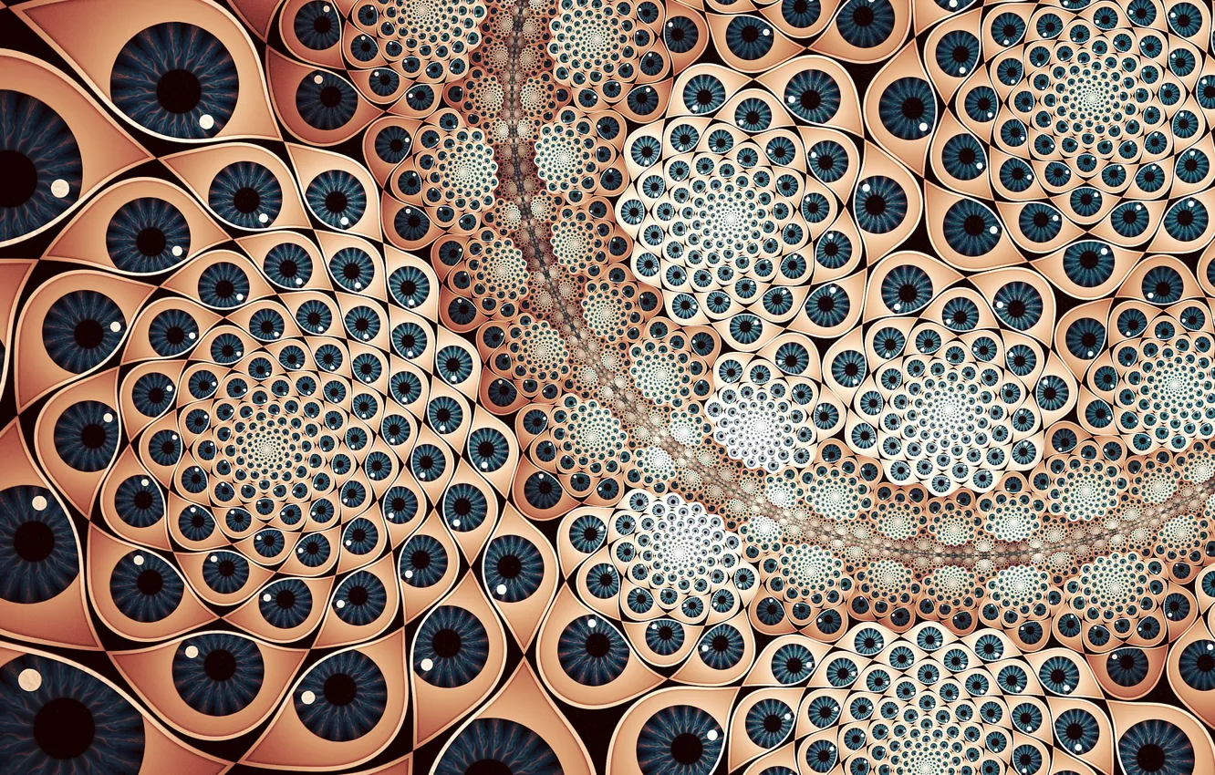 Photo wallpaper circles, abstraction, patterns