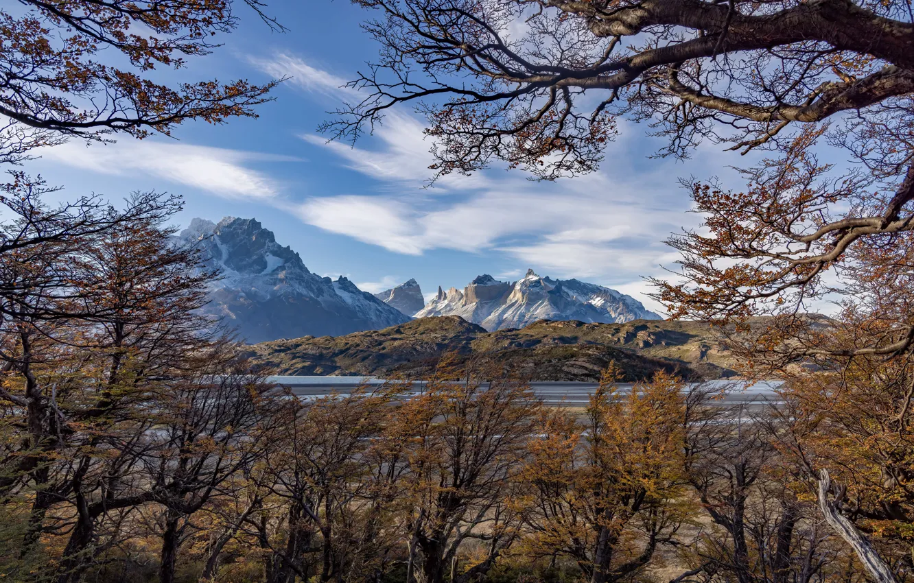 Photo wallpaper mountains, Andes, Patagonia