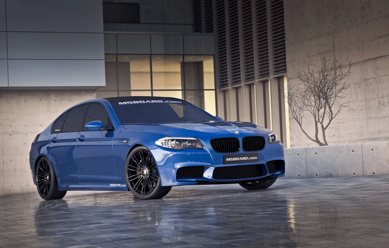 Photo wallpaper blue, color, BMW, heavenly