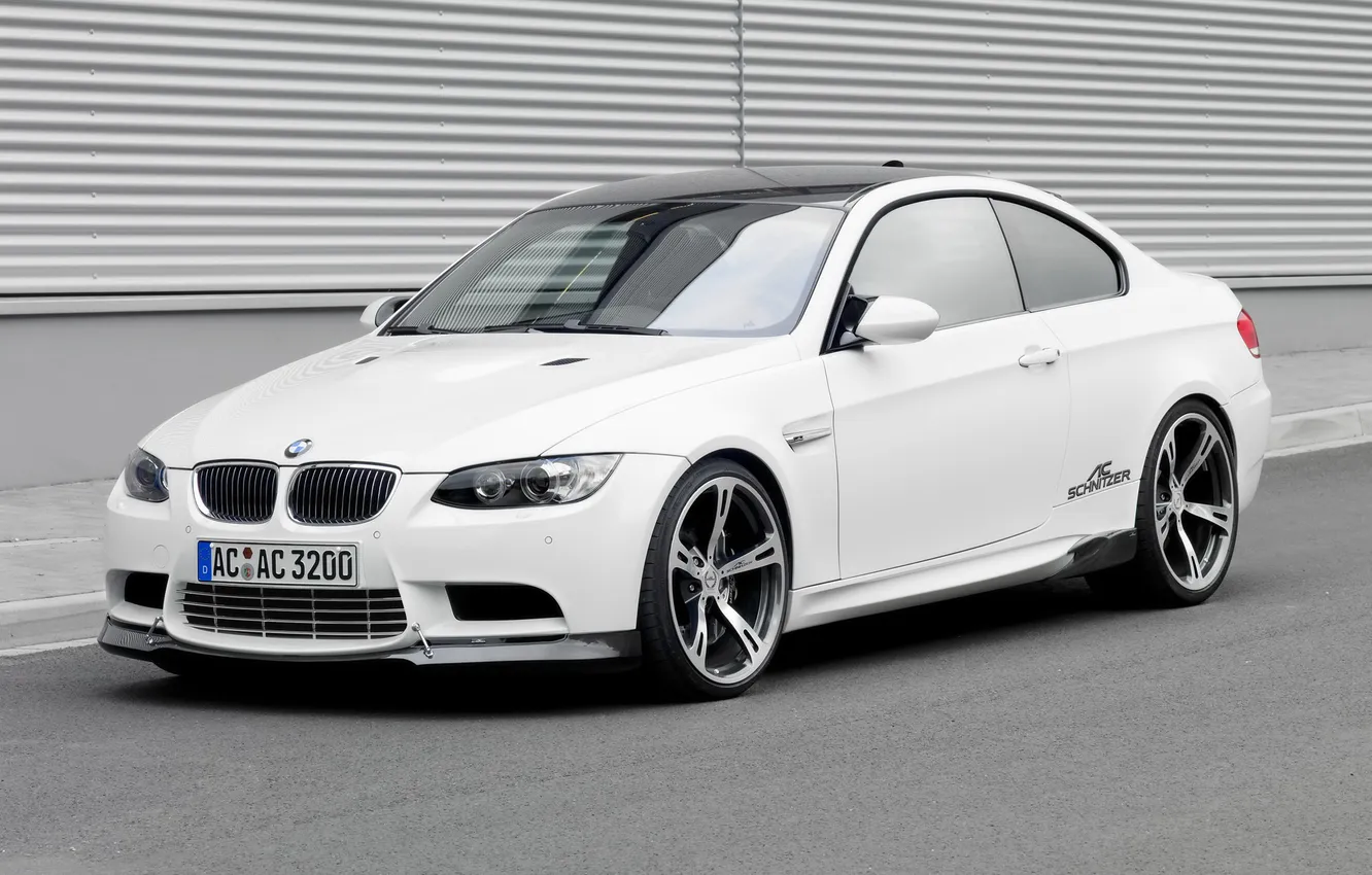 Photo wallpaper road, machine, white, BMW, BMW