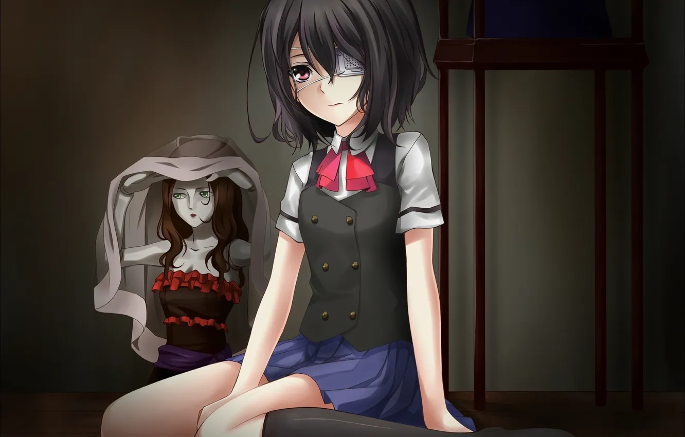 Photo wallpaper doll, girl, headband, form, Cape, misaki mei, AnOther