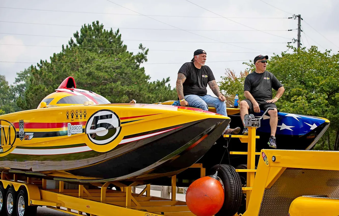Photo wallpaper race, boat, speed