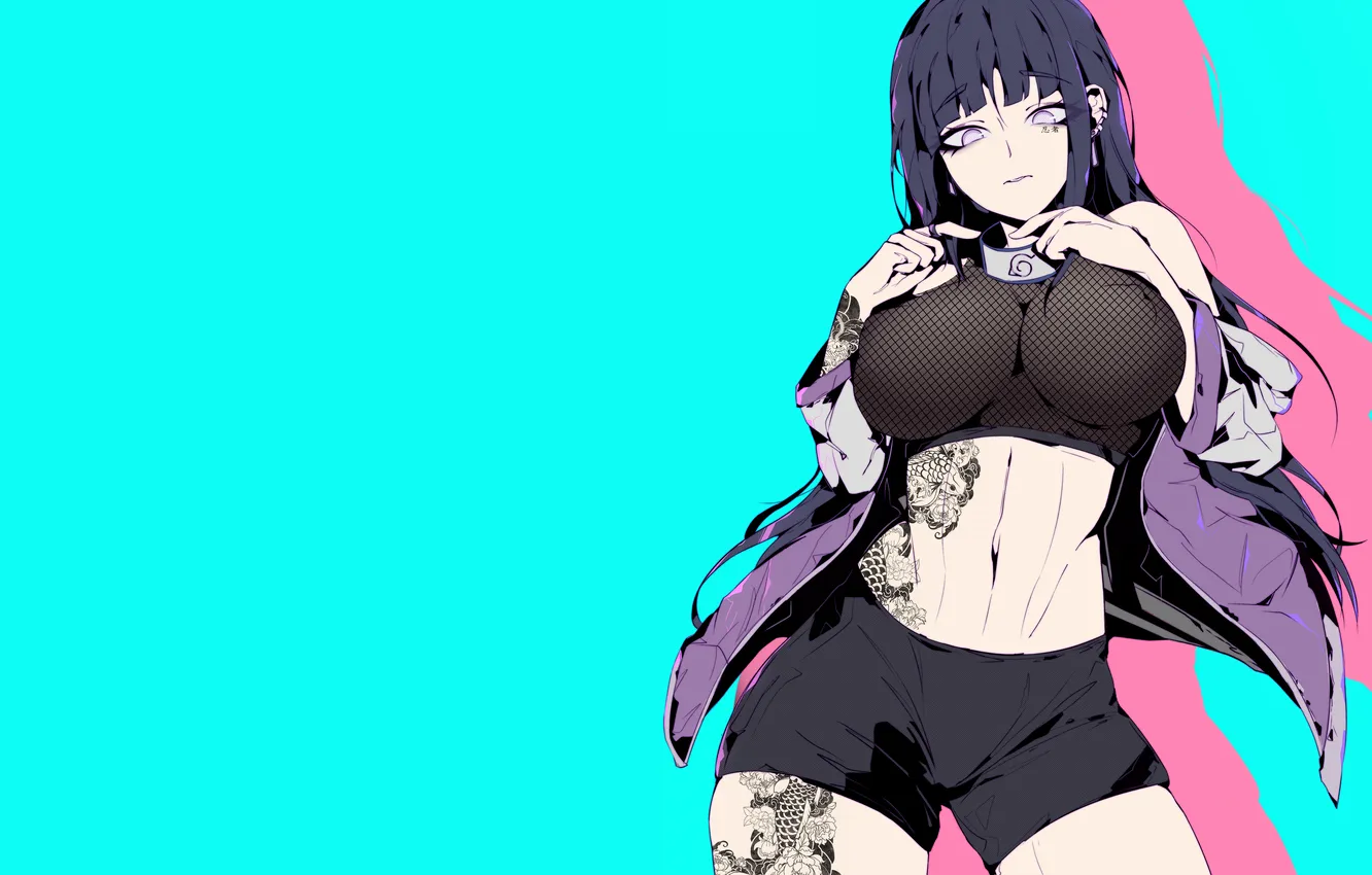 Photo wallpaper girl, style, Naruto, Hinata Hyuga, audacity, Hinata Hyuga