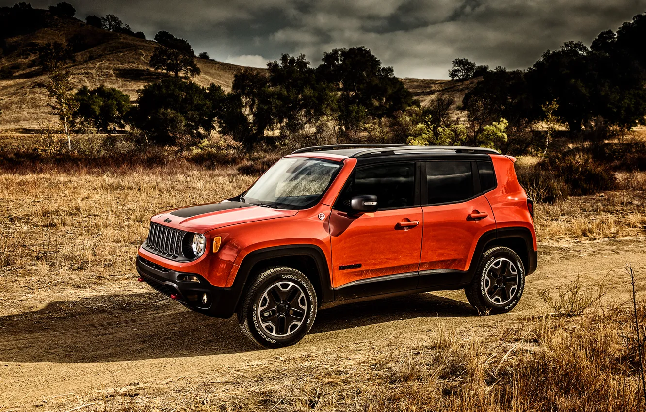 Photo wallpaper Jeep, Trailhawk, 2015, Renegade