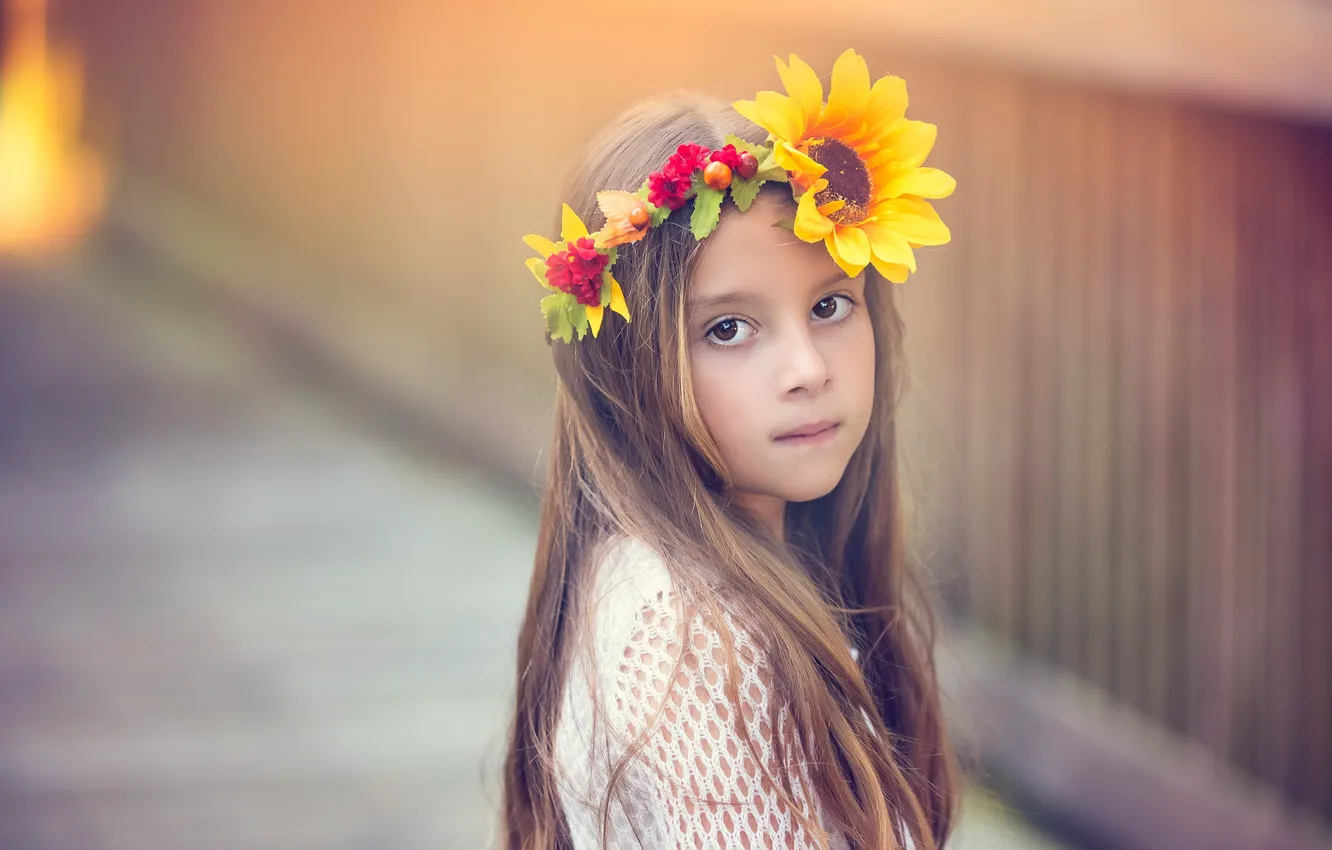 Photo wallpaper look, mood, girl